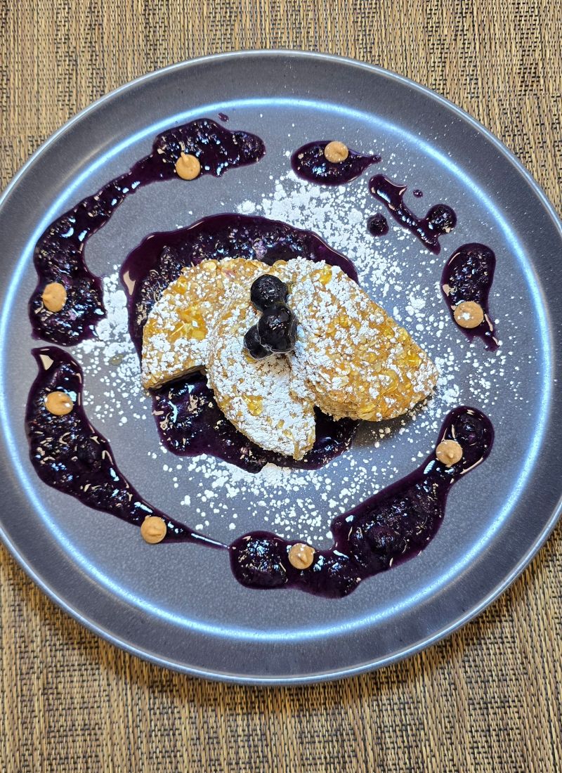 Blueberry Oatmeal Protein Cakes