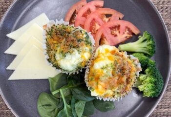 Broccoli Cheddar Egg White Bites