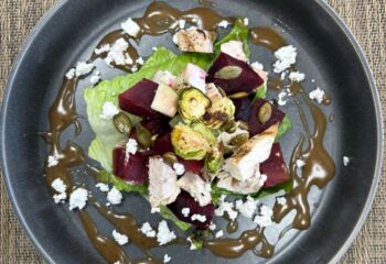 Roasted Beet and Brussels Salad